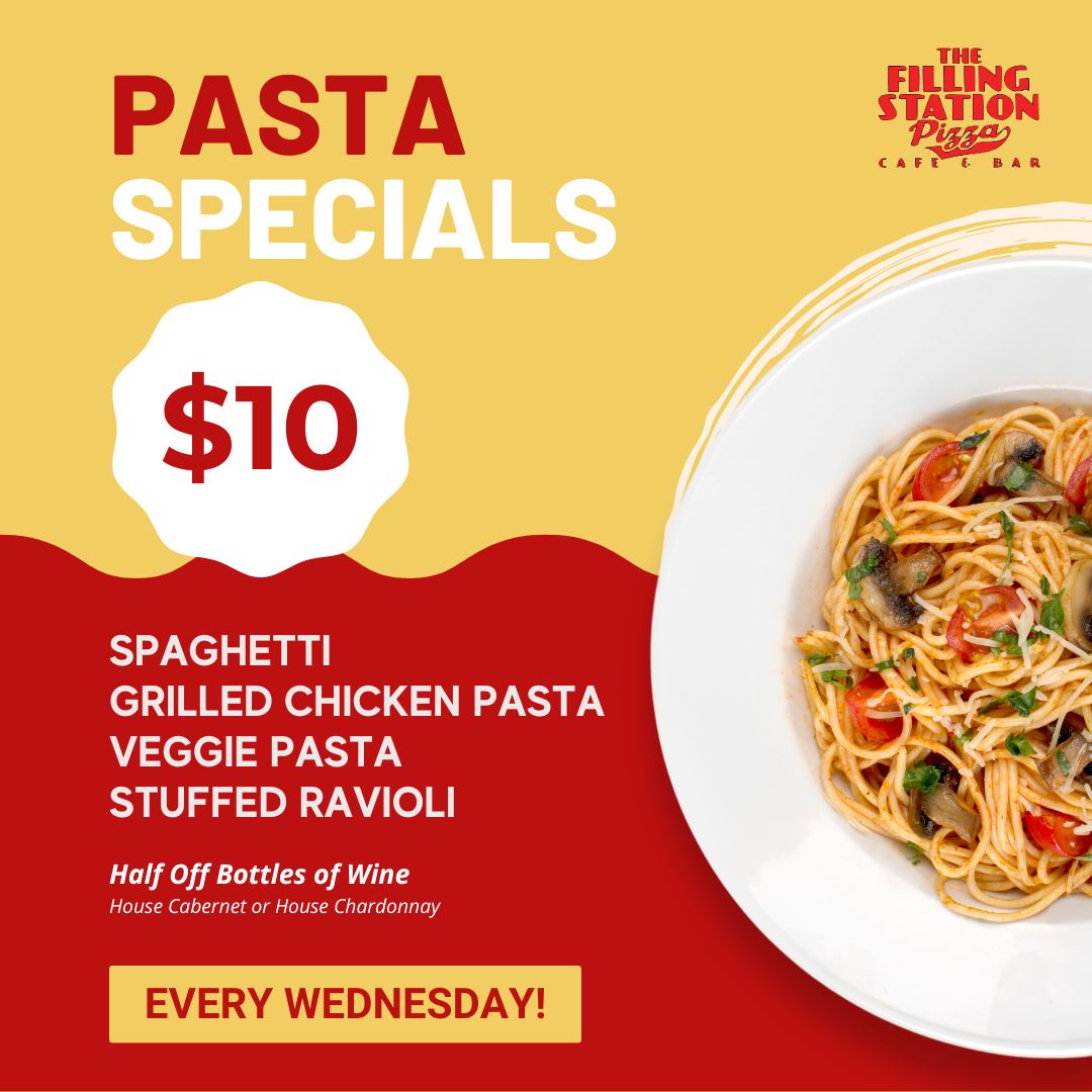 The Filling Station Wednesday pasta specials
